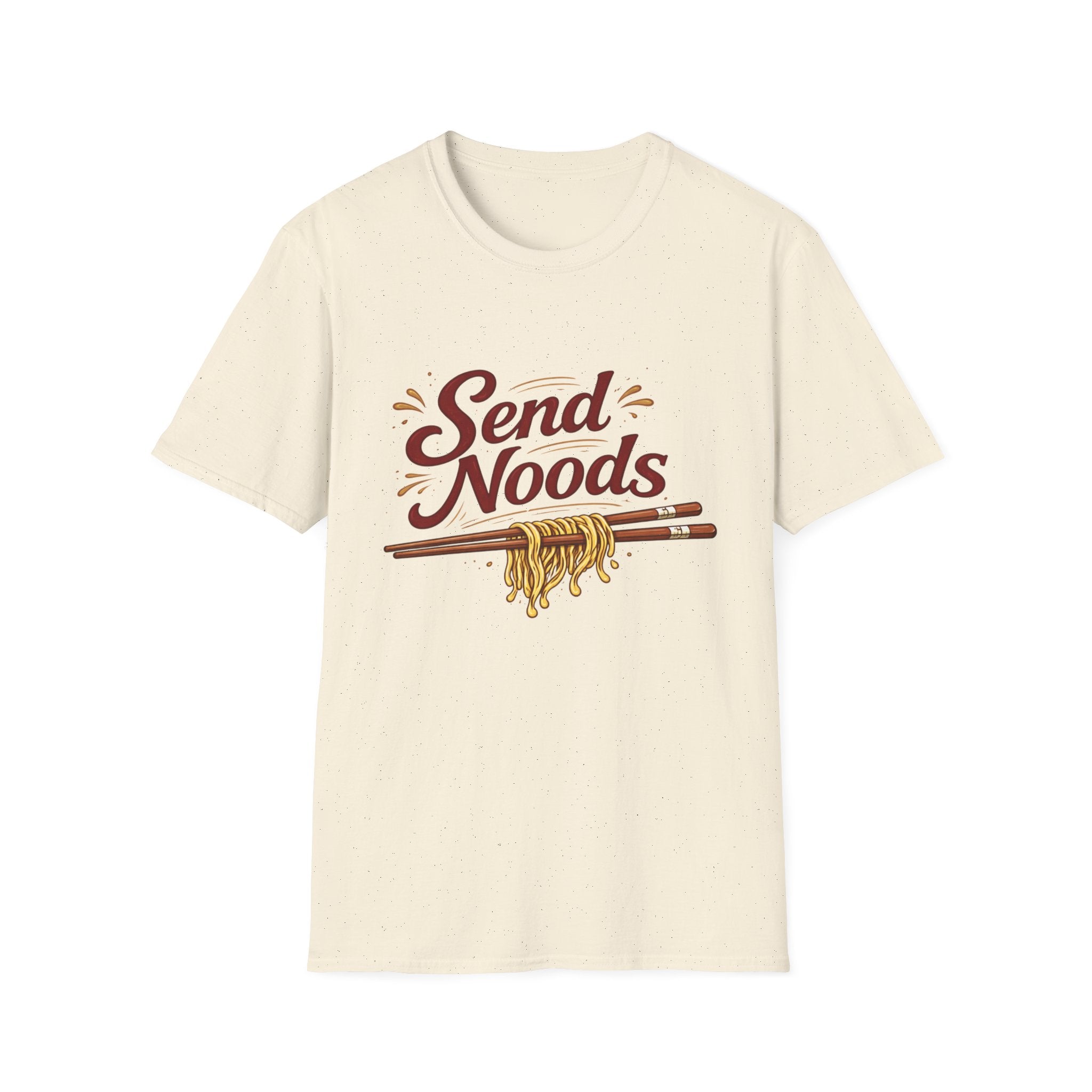 Send Noods (Light) T-Shirt | Dirty Spoon Culinart Design