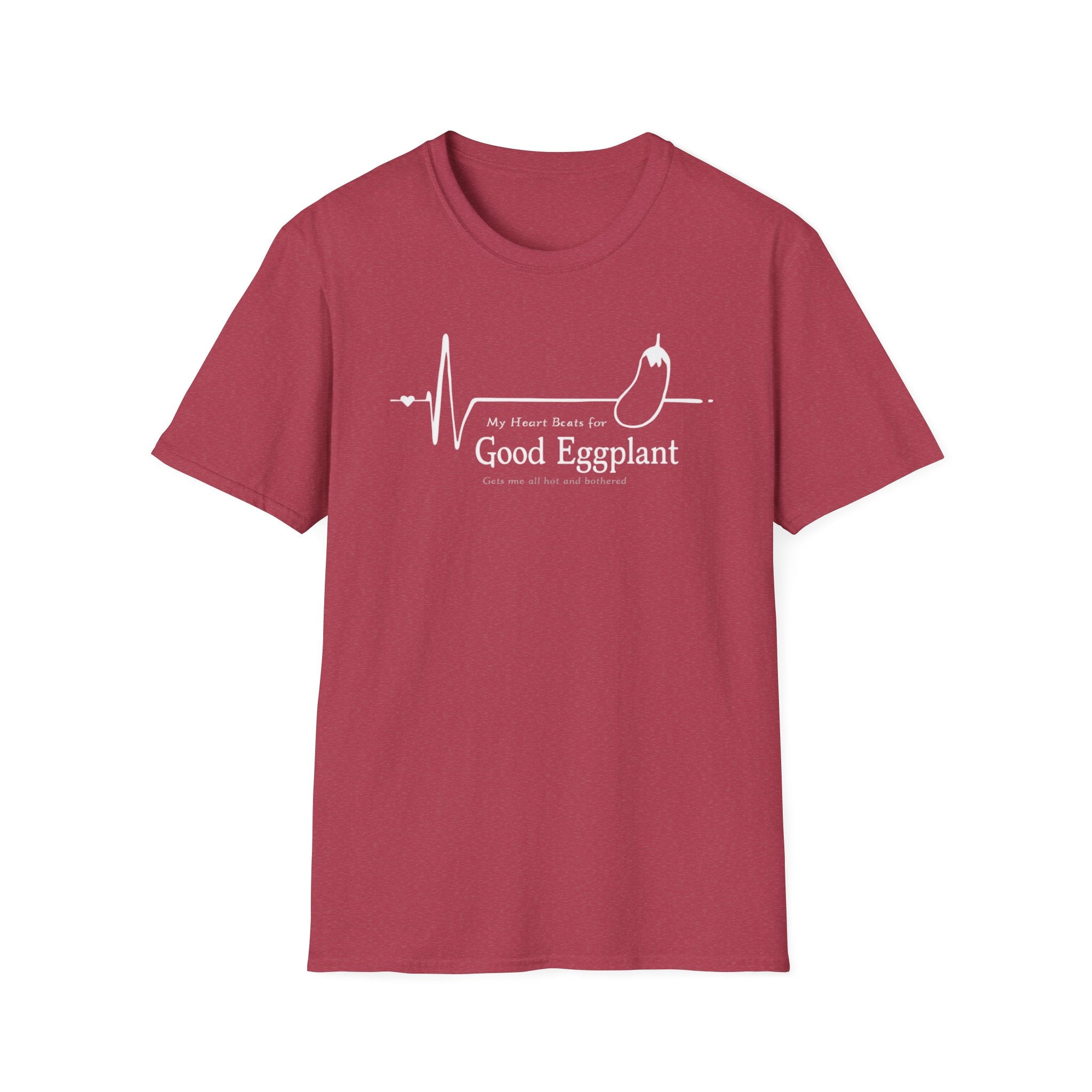 My Heart Beats For Good Eggplant T-Shirt — Funny Chef Graphic Tee