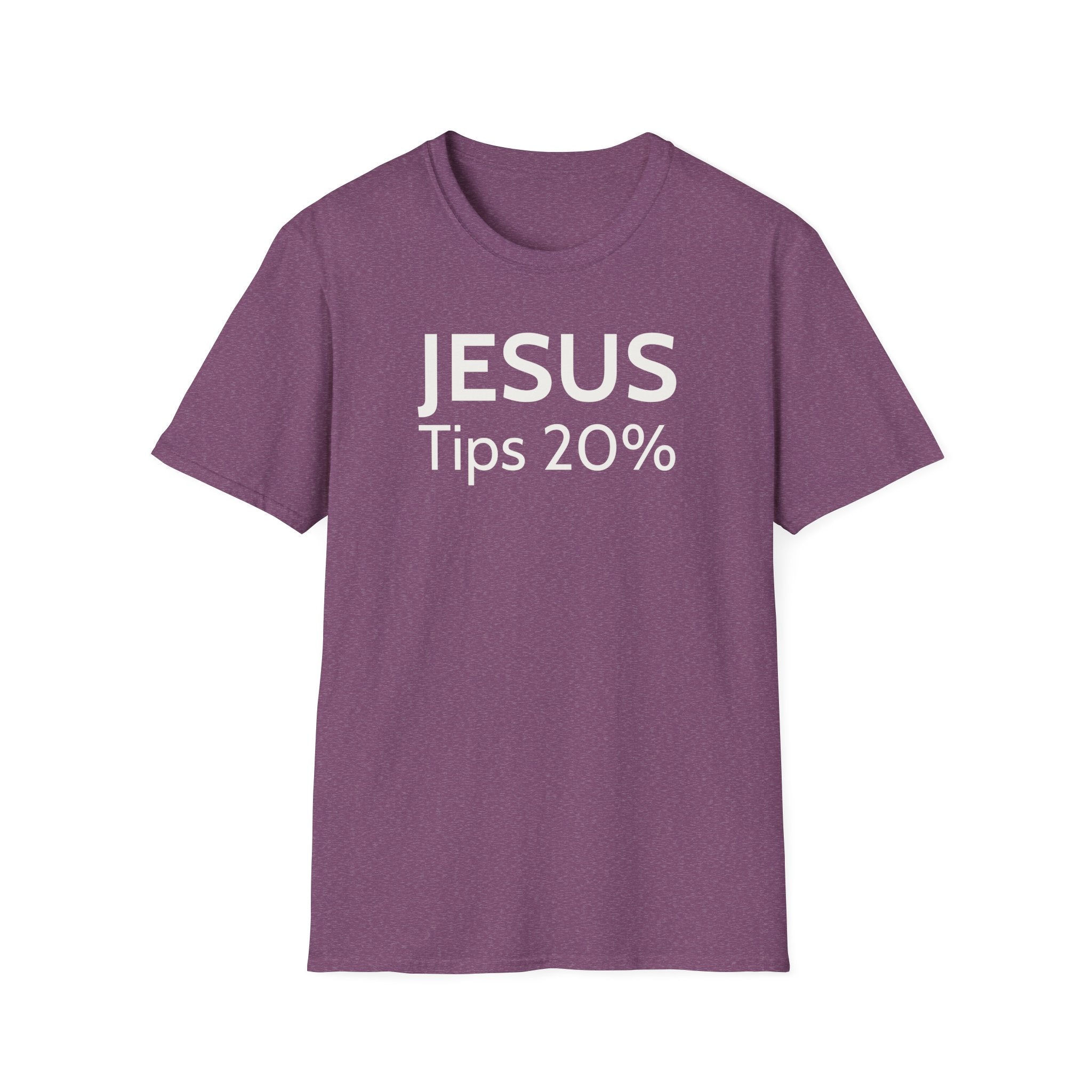 Jesus Tips 20% T-Shirt — Funny Chef Graphic Tee