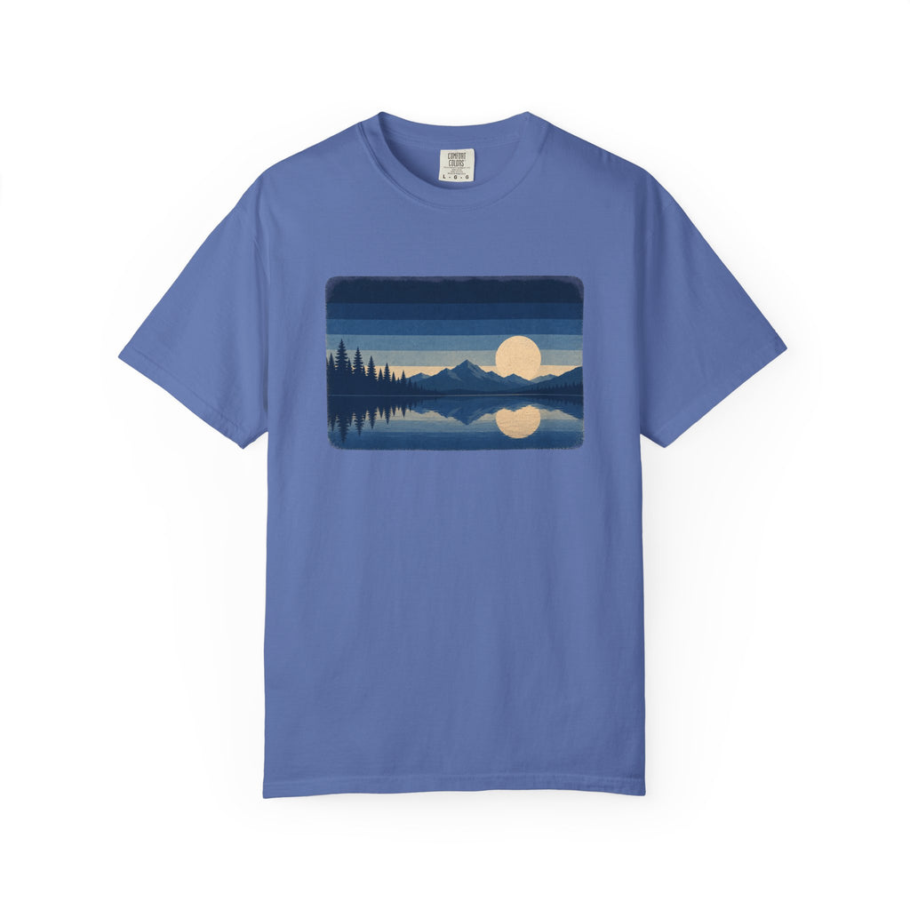 Nature Vintage T-Shirt - Lake - Blue