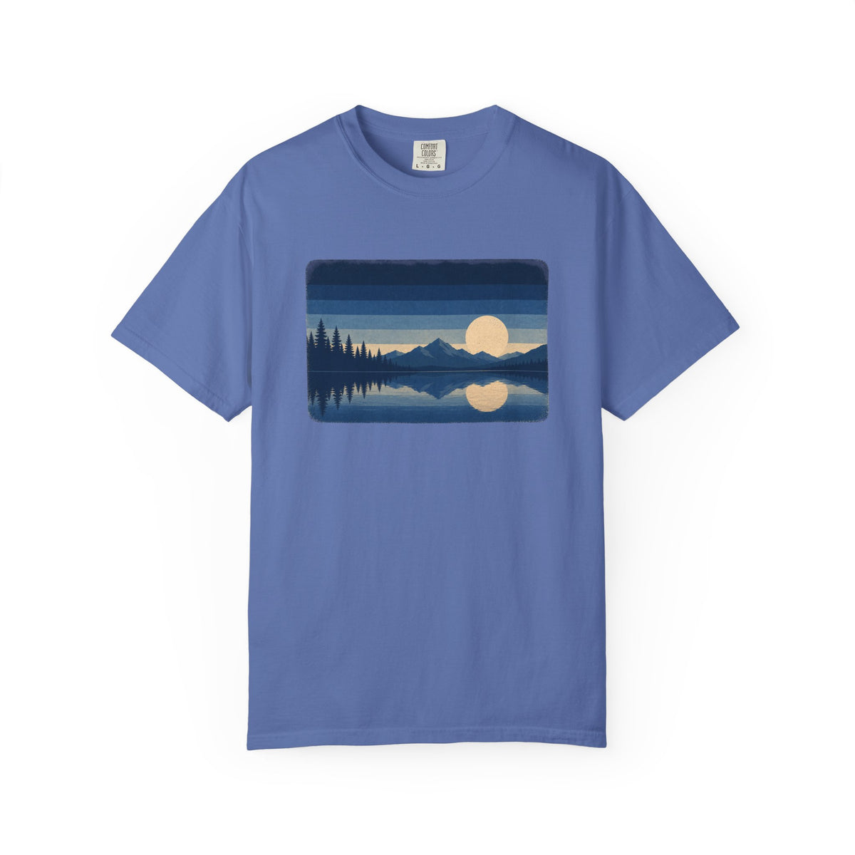 Nature Vintage T-Shirt - Lake - Blue