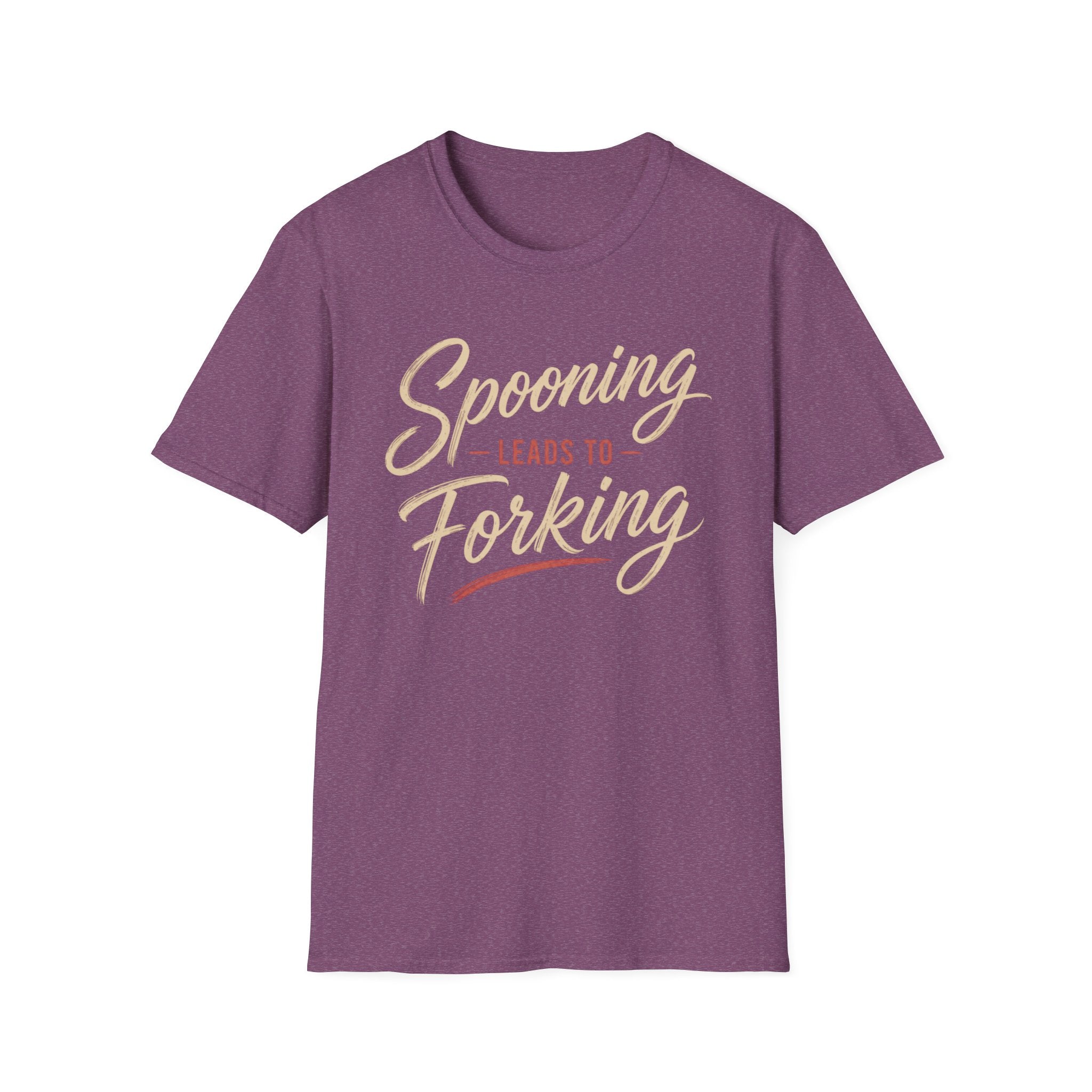 Spooning Leads To Forking T-Shirt (Light)— Funny Chef Graphic Tee
