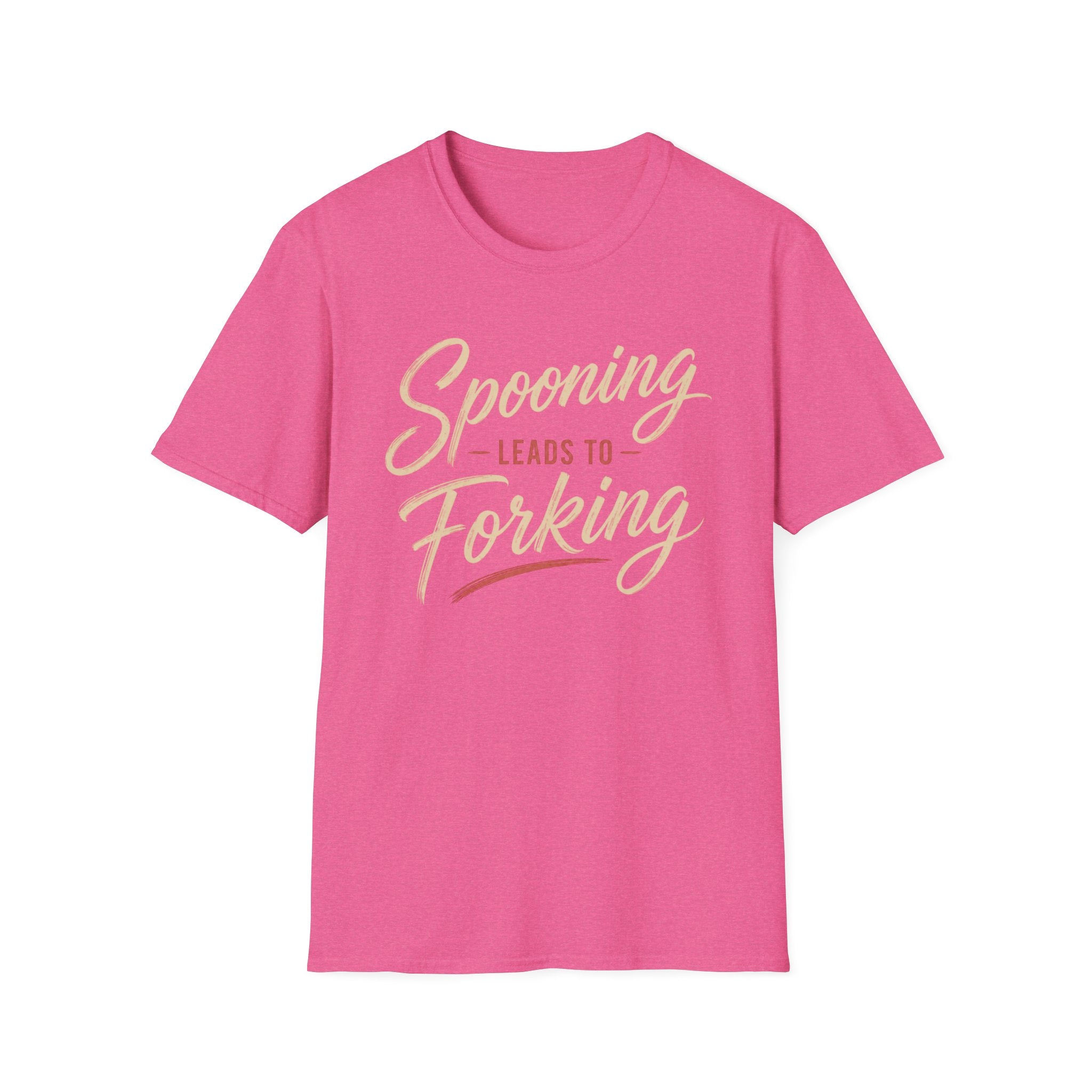 Spooning Leads To Forking T-Shirt (Light)— Funny Chef Graphic Tee