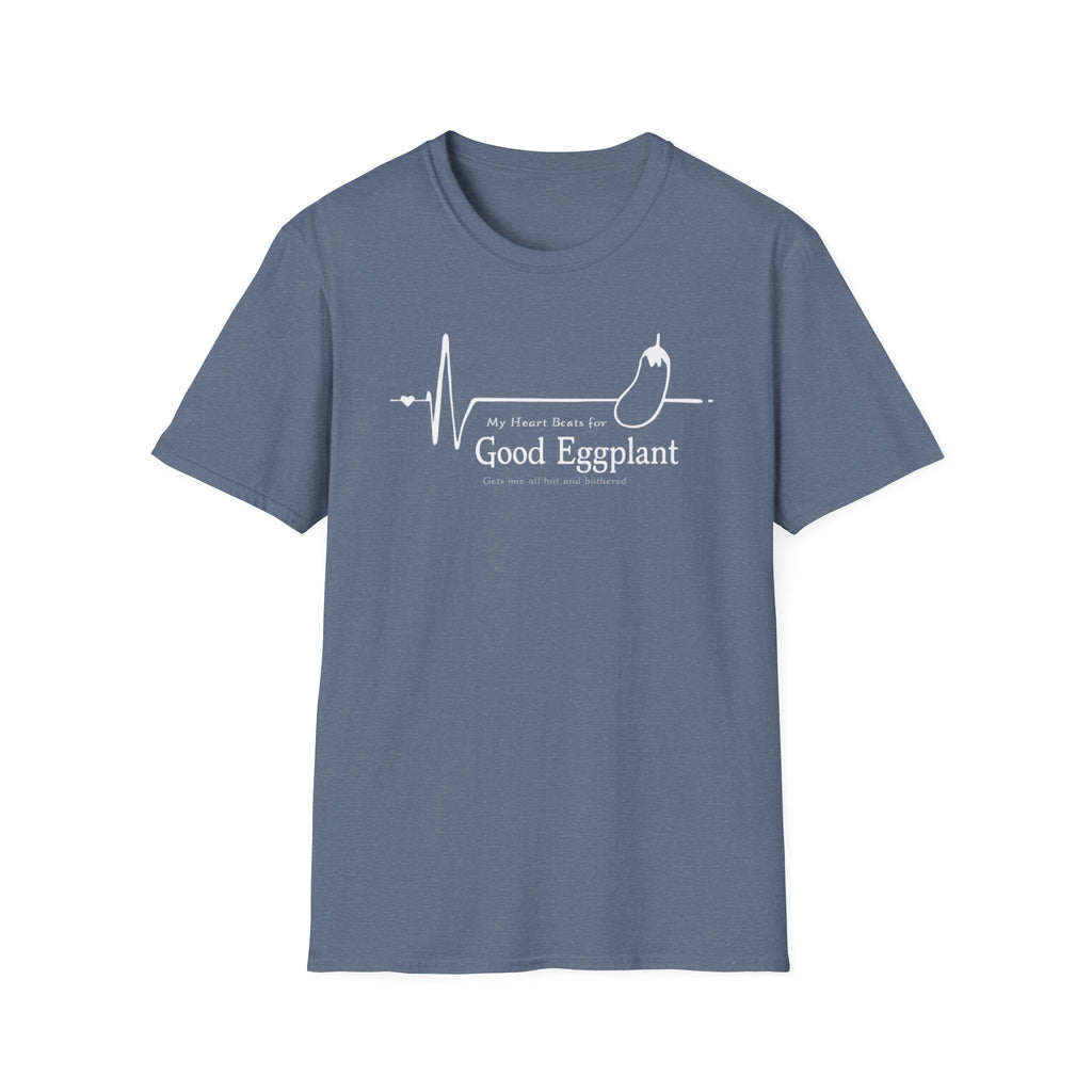 My Heart Beats For Good Eggplant T-Shirt — Funny Chef Graphic Tee