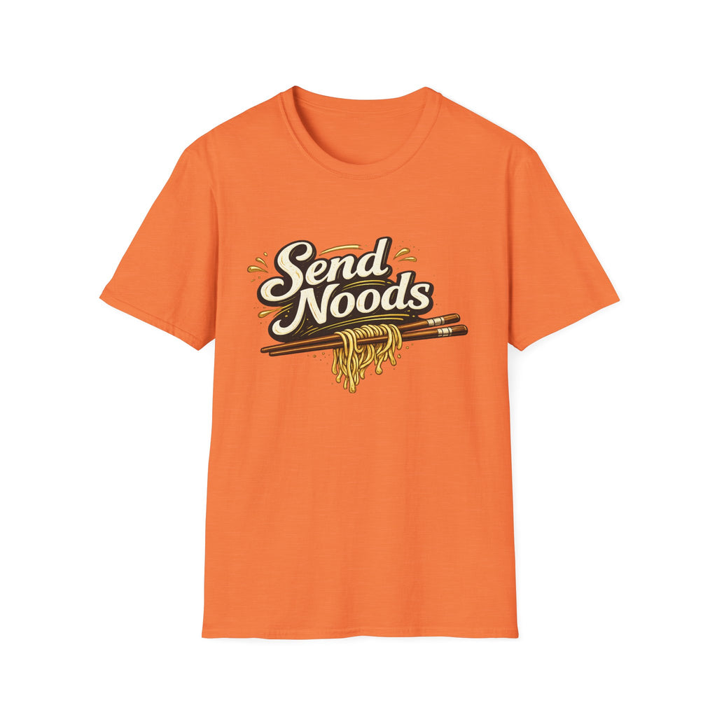 Send Noods (Dark) playful double-meaning culinary tee | T-Shirt