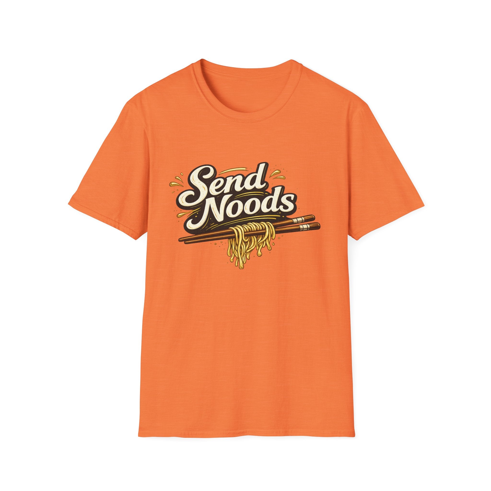 Send Noods (Dark) playful double-meaning culinary tee | T-Shirt