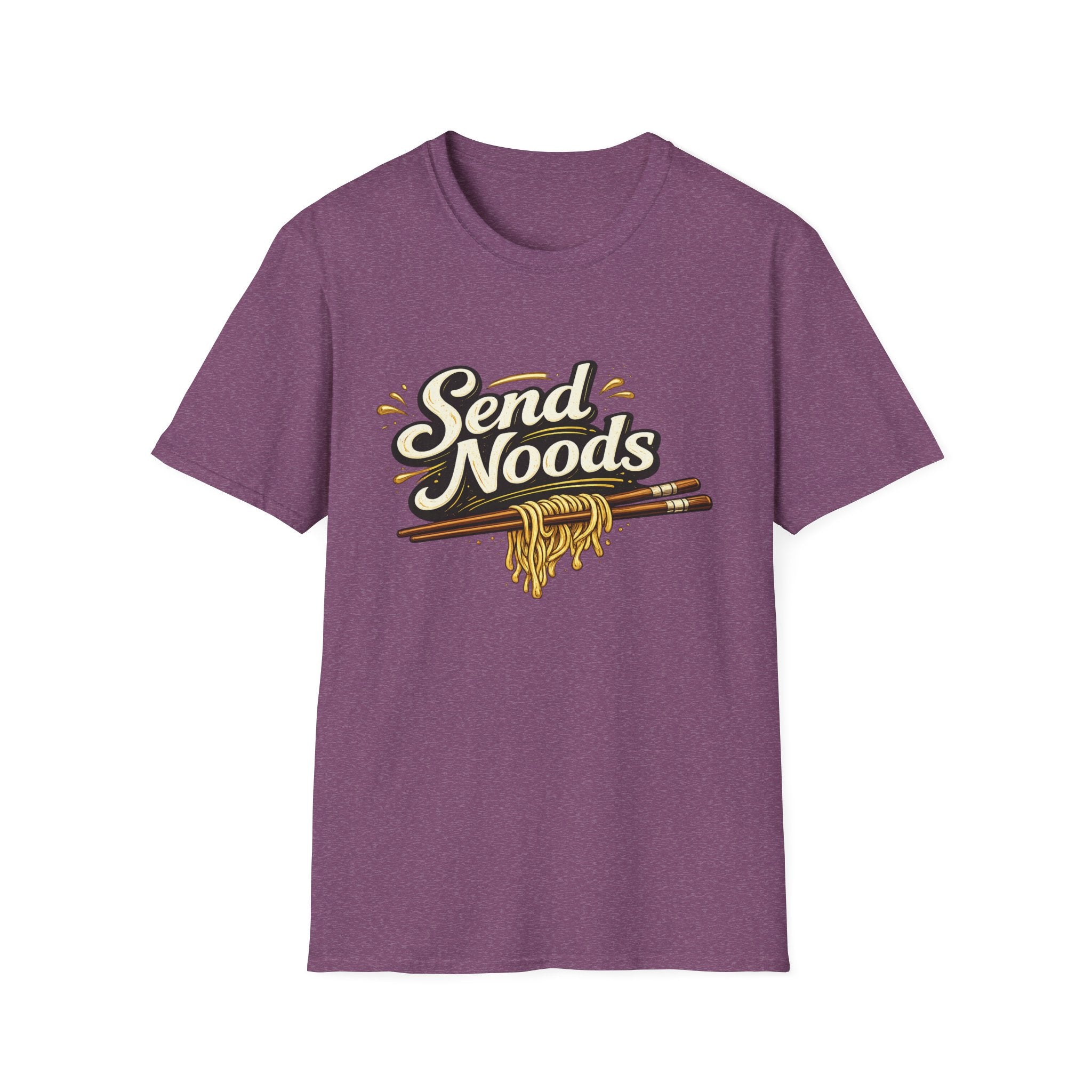 Send Noods (Dark) playful double-meaning culinary tee | T-Shirt
