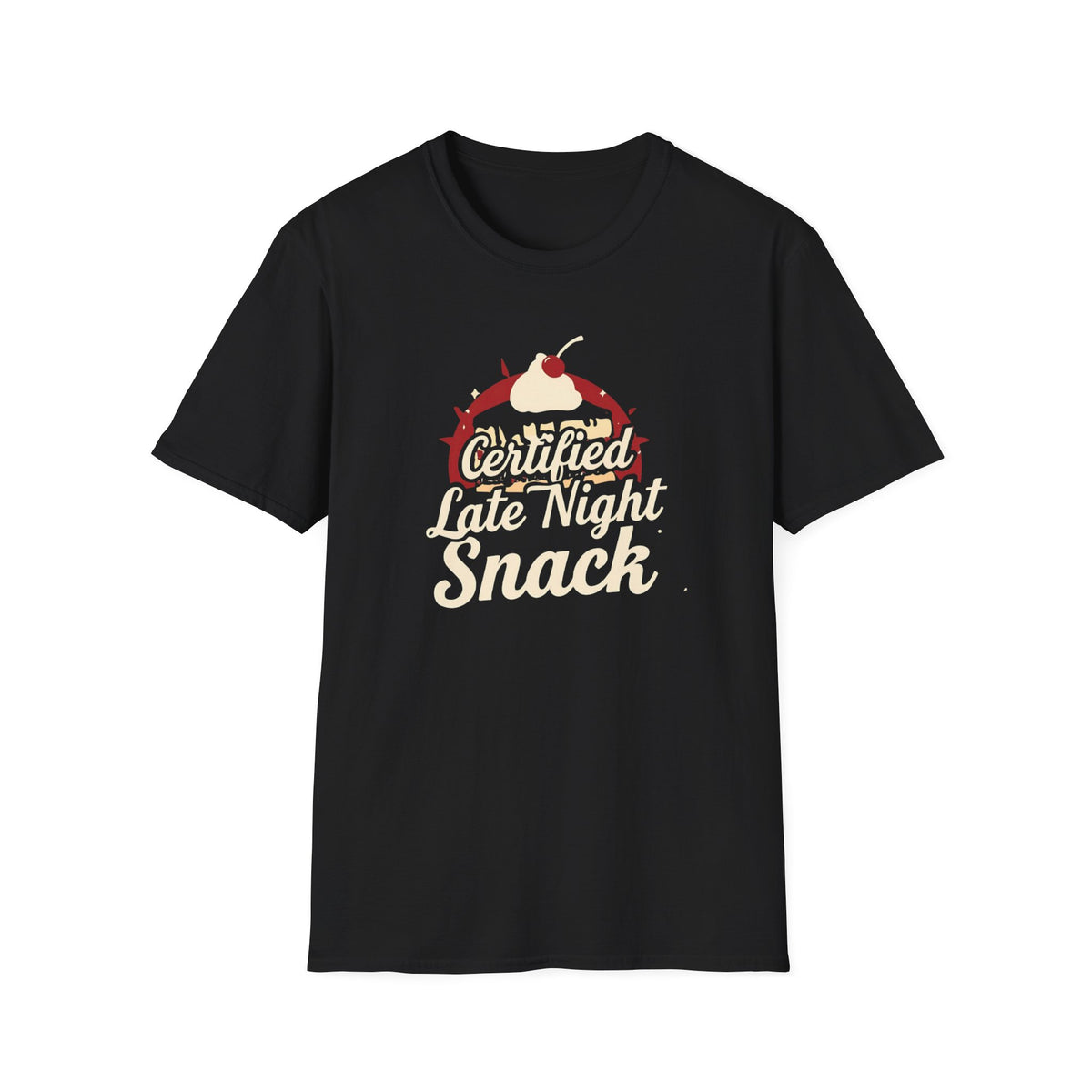 Certified Late Night Snack T-Shirt — Funny Chef Graphic Tee