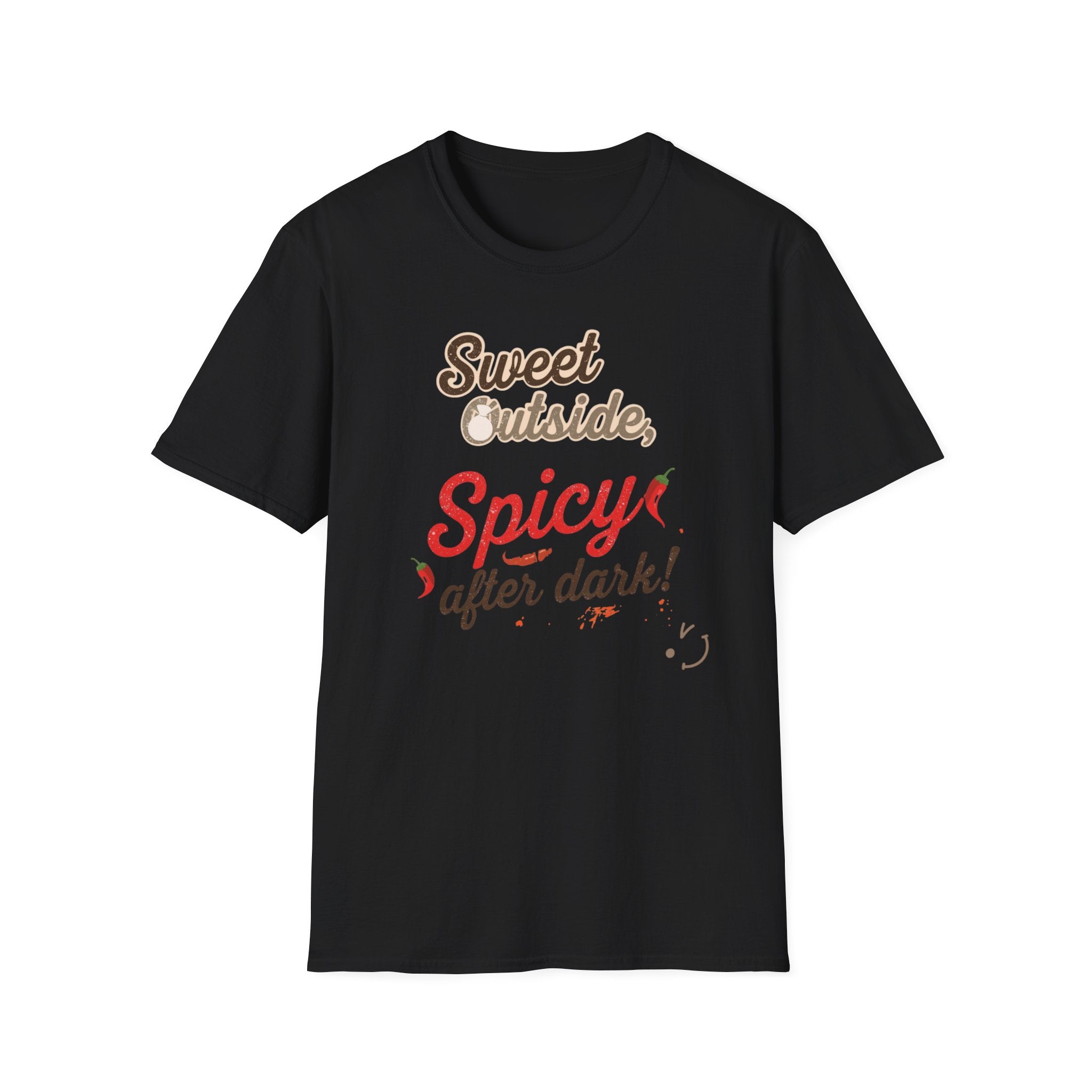 Sweet Outside Spicy After Dark T-Shirt — Funny Chef Graphic Tee