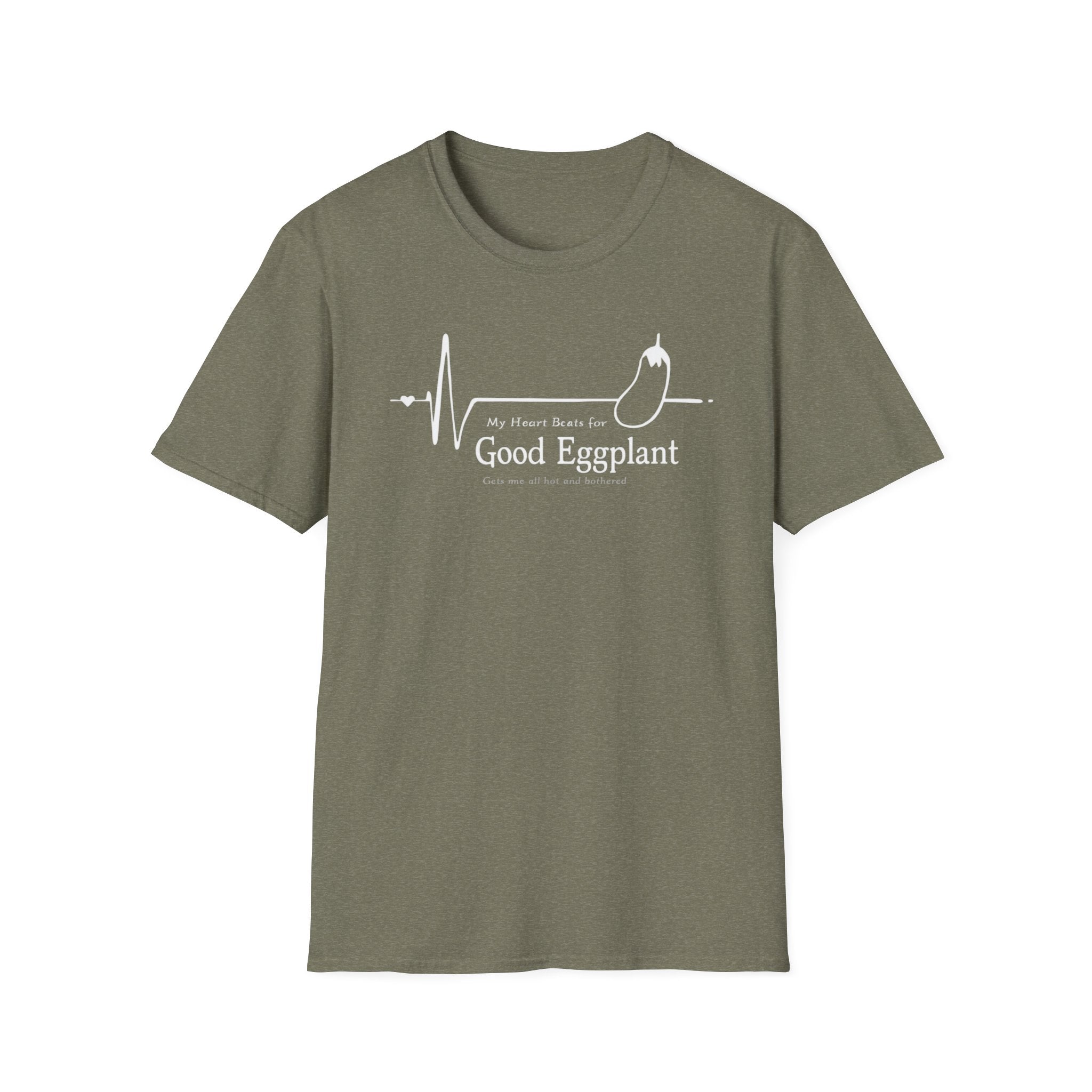 My Heart Beats For Good Eggplant T-Shirt — Funny Chef Graphic Tee