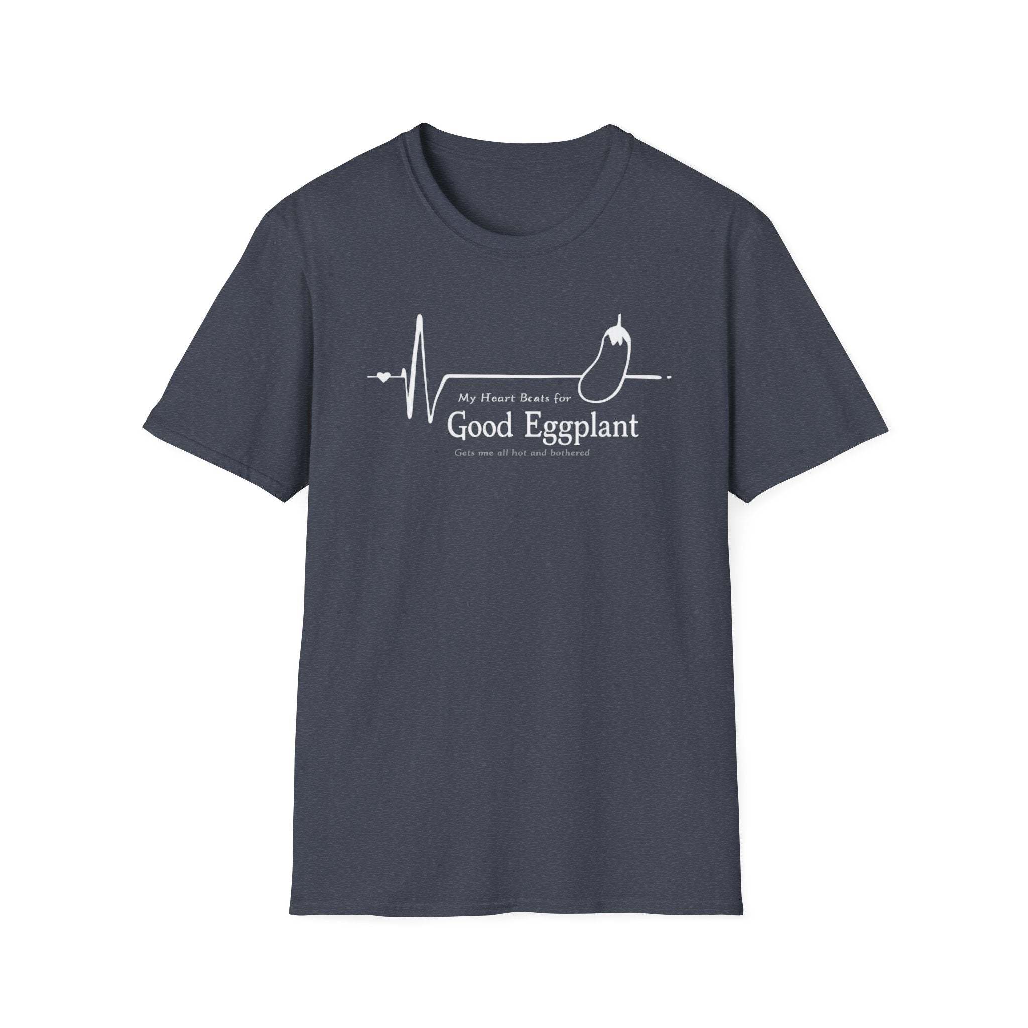 My Heart Beats For Good Eggplant T-Shirt — Funny Chef Graphic Tee