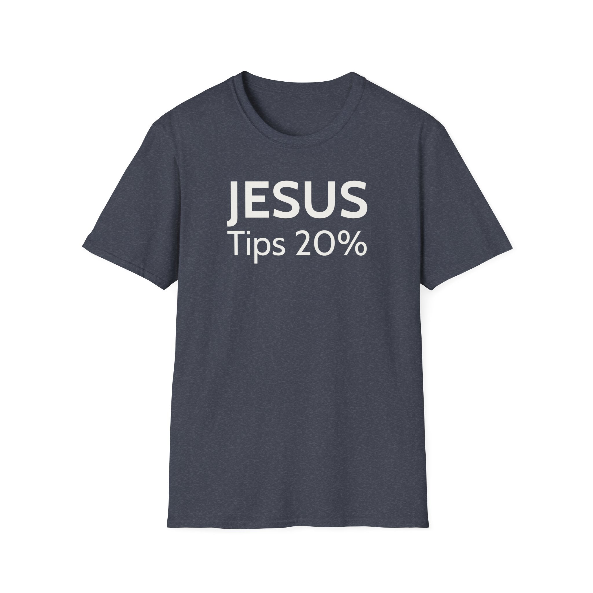 Jesus Tips 20% T-Shirt — Funny Chef Graphic Tee